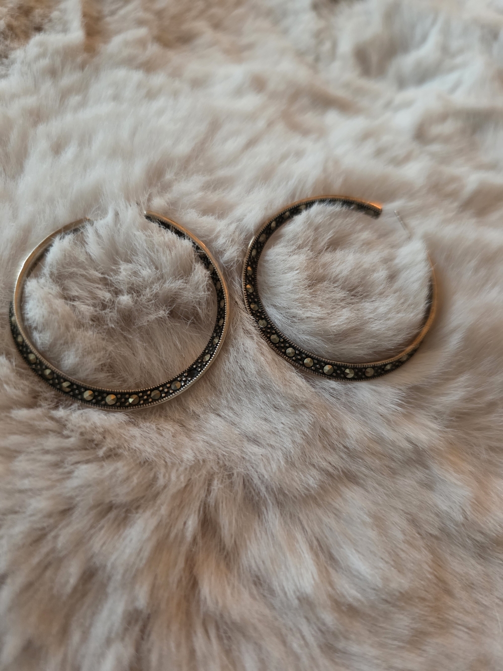 Lucky Brand Gold-Tone Decorative Hoop Earrings